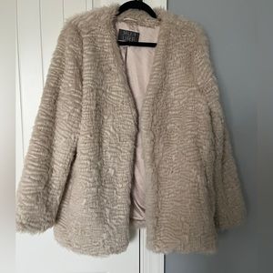 Faux Fur coat from Anthropologie
